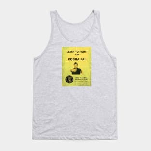 Learn To Fight Flyer Cobra Kai Tank Top